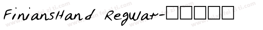 FiniansHand Regular字体转换